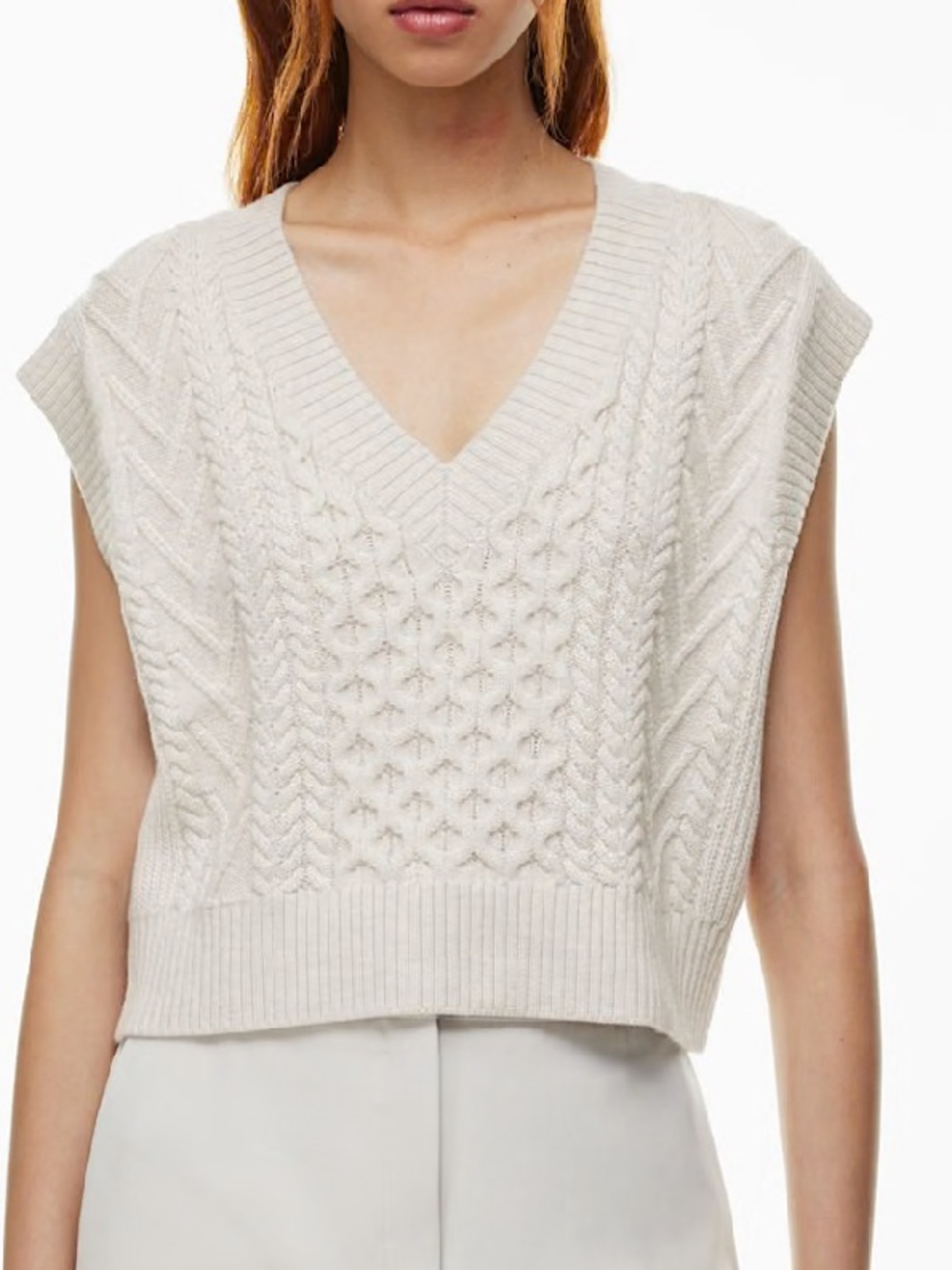 Babaton Emporia Vest in Heather Birch S